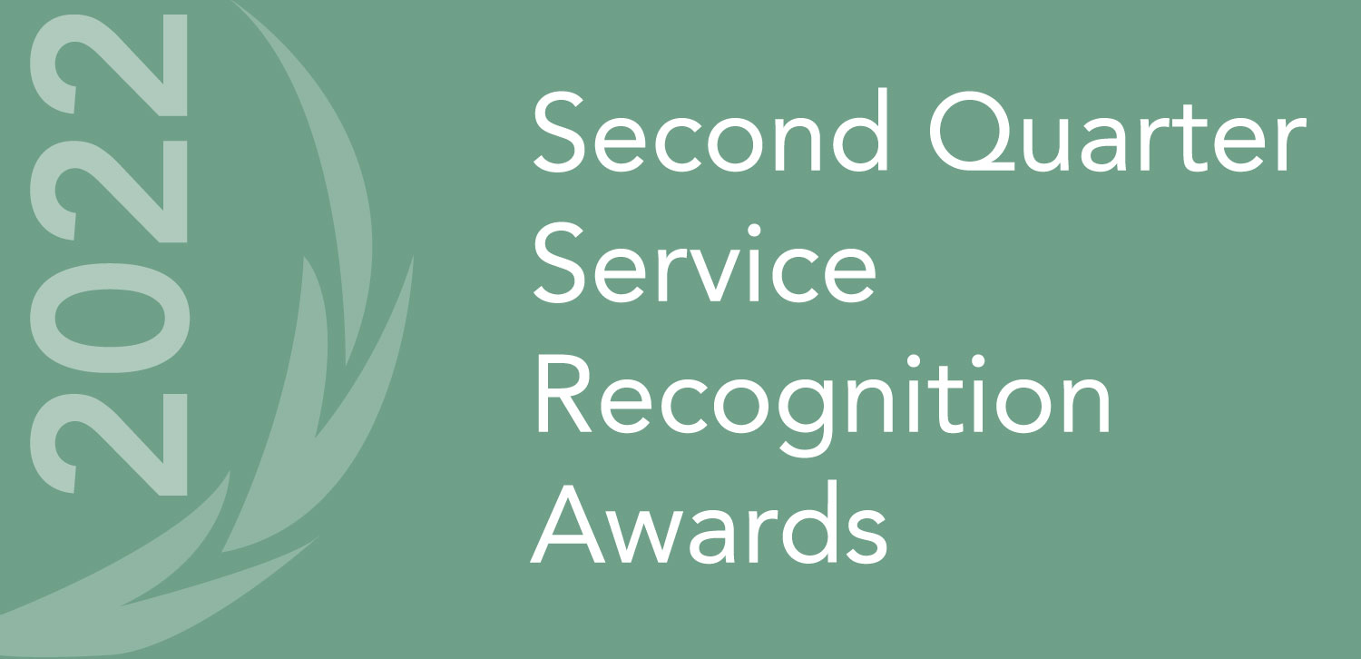 Service Recognition Awards Q2 2022